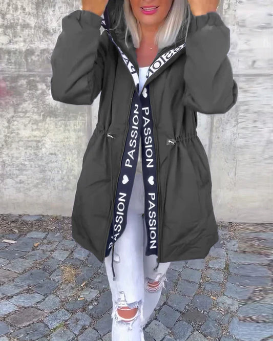 Ronelia – Vardaglig och Stilren Kappa med Dragsnöre