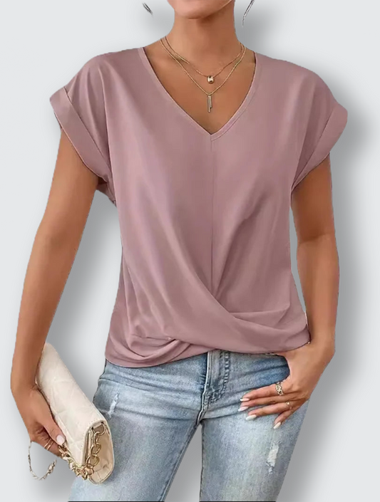 Jada - Elegant T-shirt med V-ringning