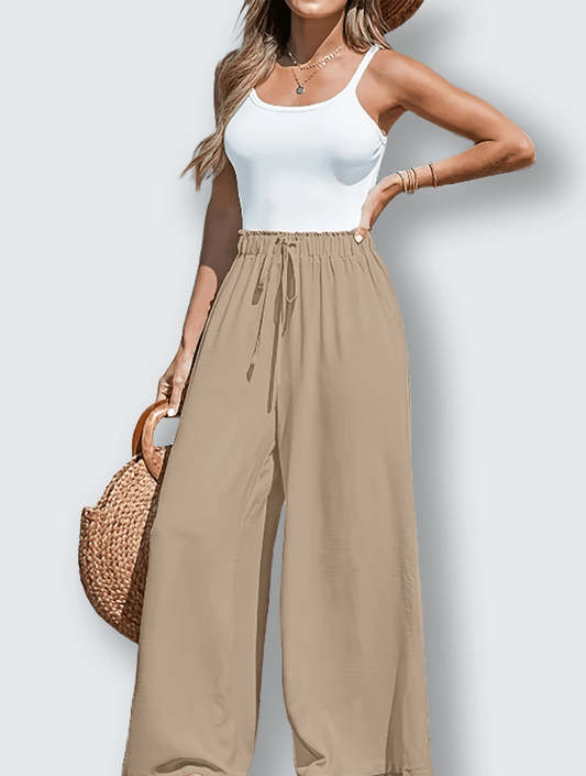 Monika - Elegant och bekväm wide - leg byxa - Véloria Studios