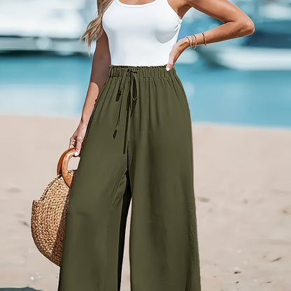 Monika - Elegant och bekväm wide-leg byxa