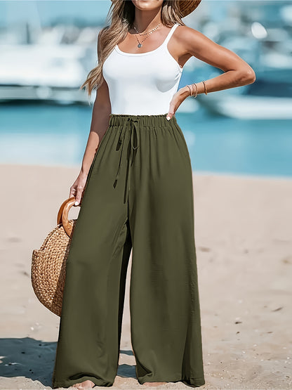 Monika - Elegant och bekväm wide-leg byxa