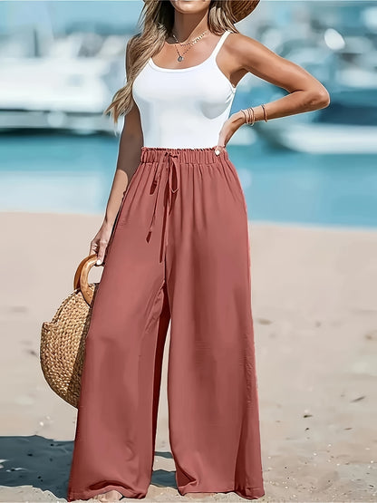 Monika - Elegant och bekväm wide-leg byxa