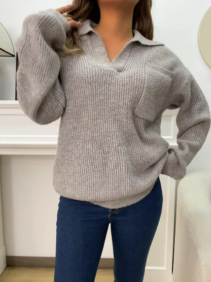 Rylinn – Trendig och bekväm kort stickad tröja