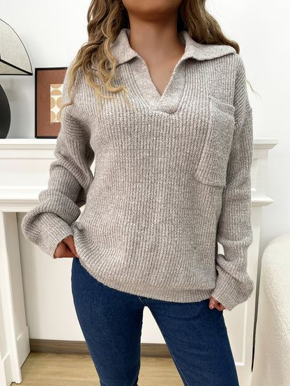 Rylinn – Trendig och bekväm kort stickad tröja