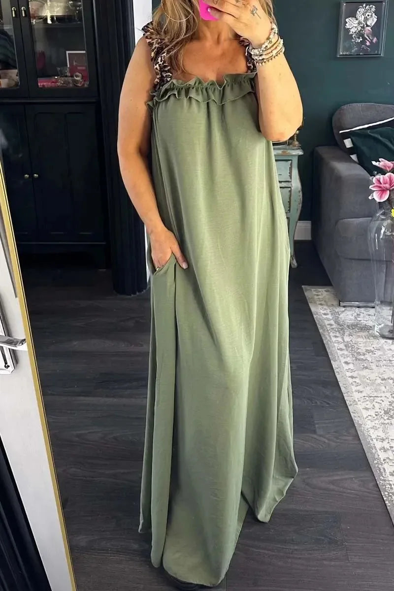 Helen – Djärv och elegant leopardmönstrad klänning