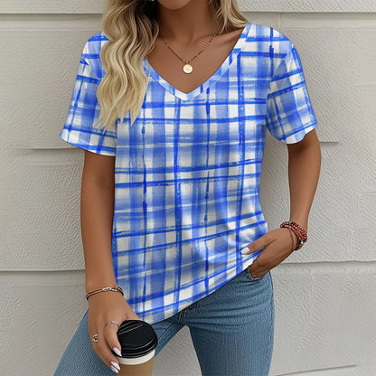 Julia - Sommar-T-shirt med V-ringning