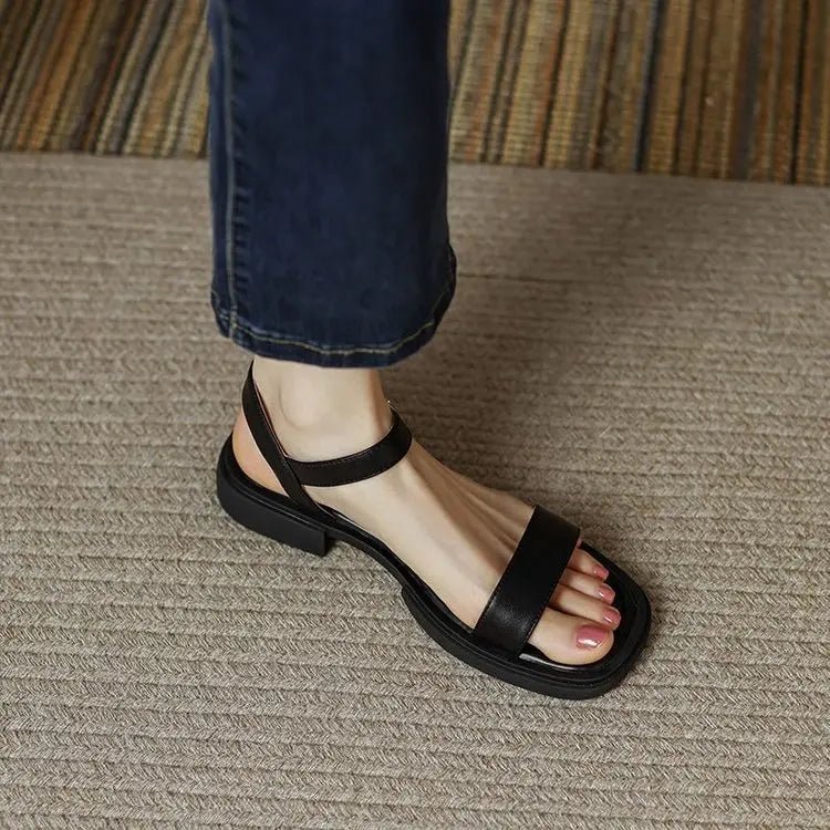 Amely Läder Sandaler – En tidlös känsla av frihet - Véloria Studios