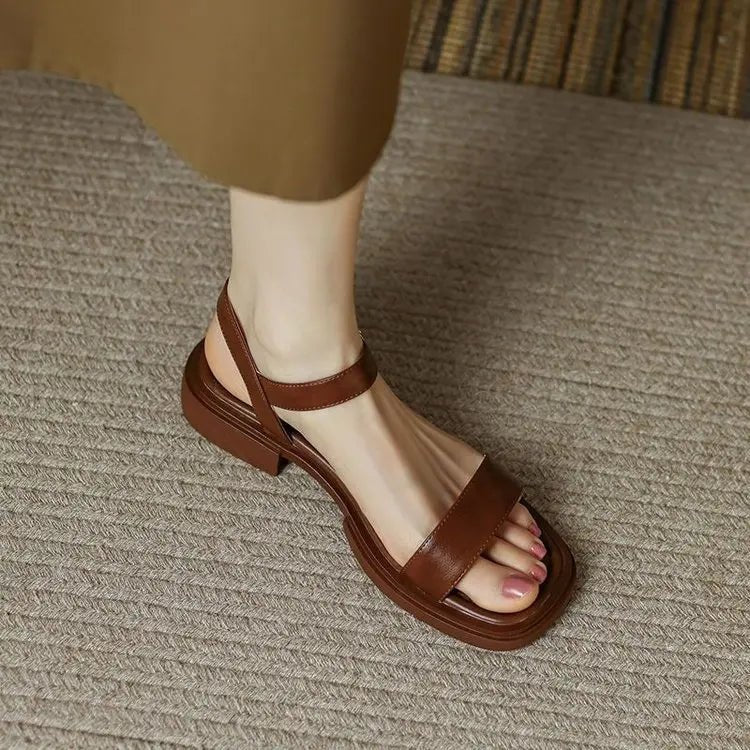 Amely Läder Sandaler – En tidlös känsla av frihet - Véloria Studios