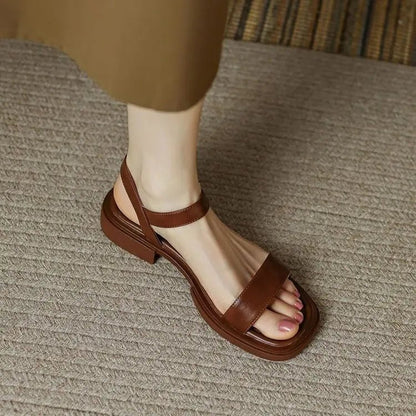 Amely Läder Sandaler – En tidlös känsla av frihet - Véloria Studios
