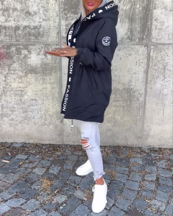 Ronelia – Vardaglig och Stilren Kappa med Dragsnöre