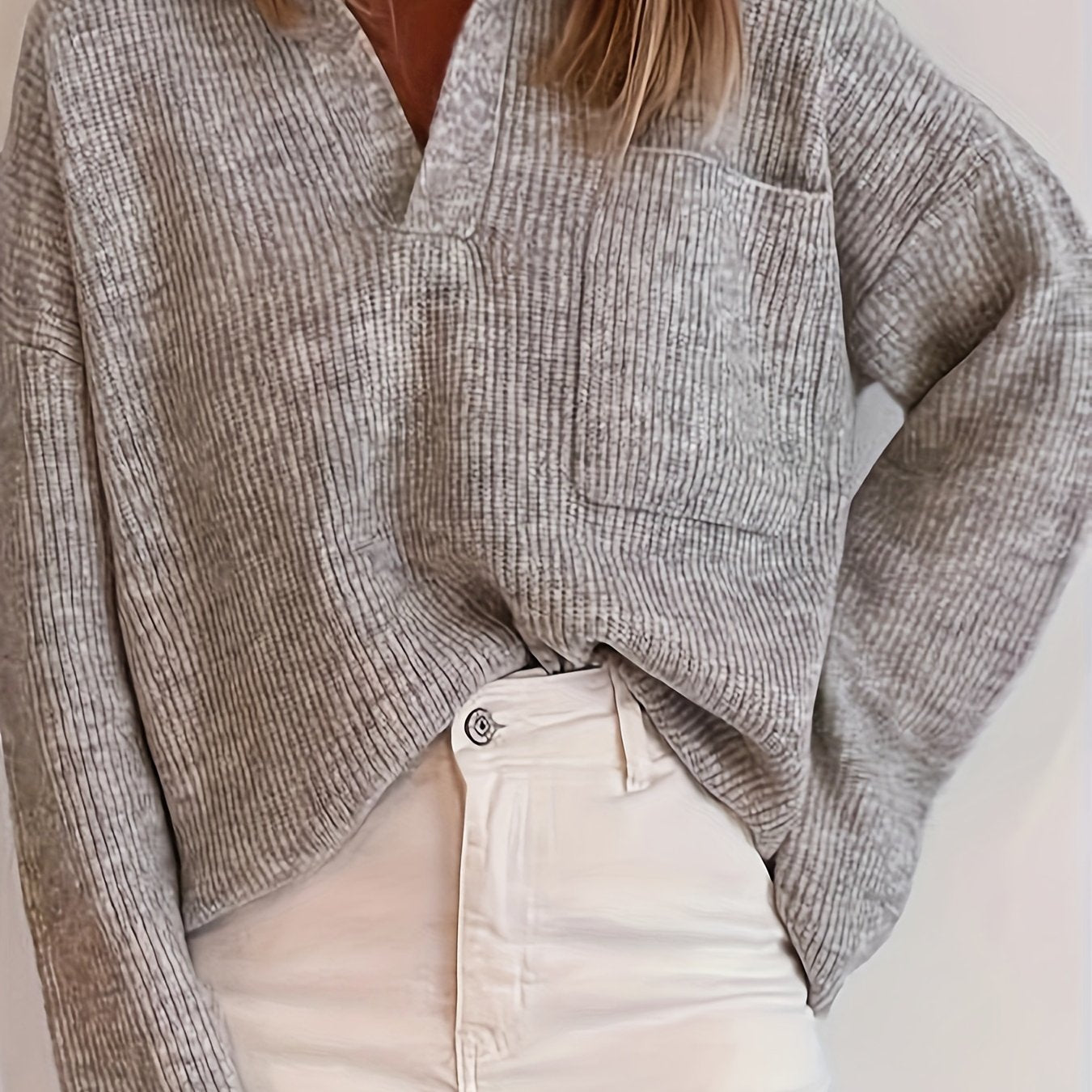 Rylinn – Trendig och bekväm kort stickad tröja