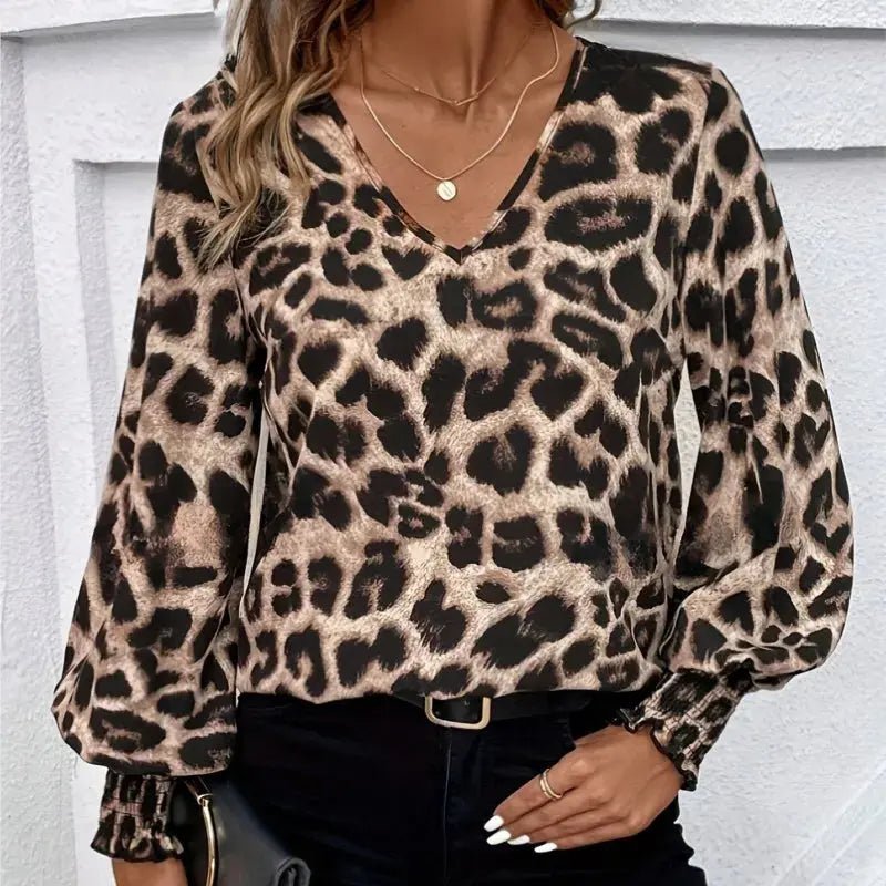 Elegante Blouse met luipaardprint - YourFashions