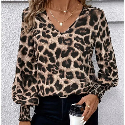 Elegante Blouse met luipaardprint - YourFashions