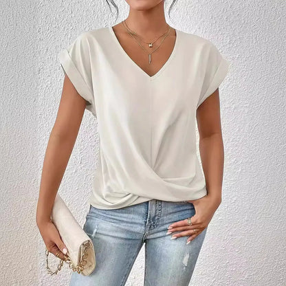 Jada - Elegant T-shirt med V - ringning - Véloria Studios
