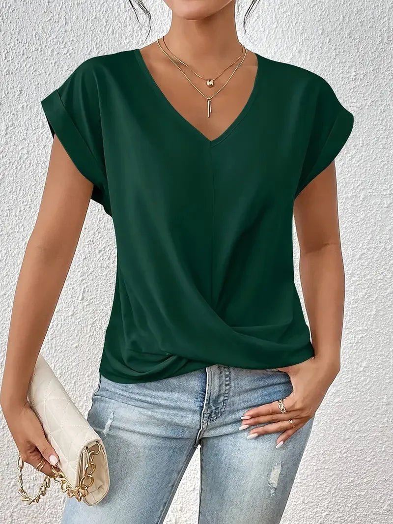 Jada - Elegant T-shirt med V - ringning - Véloria Studios