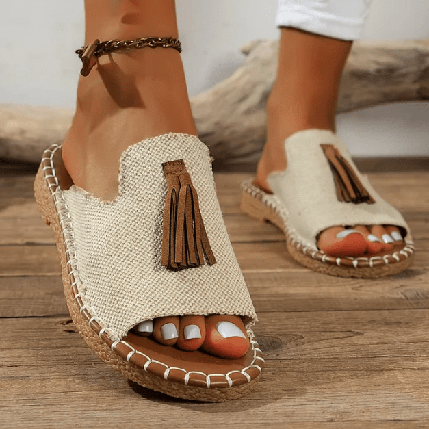 Lida - Platta och bekväma ortopediska sandaler - Véloria Studios