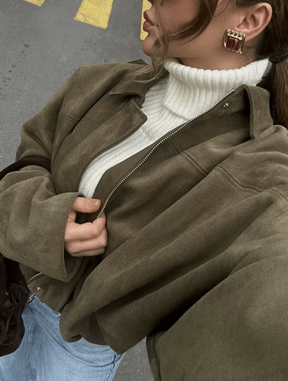 The Olive Luxe Bomber - YourFashions